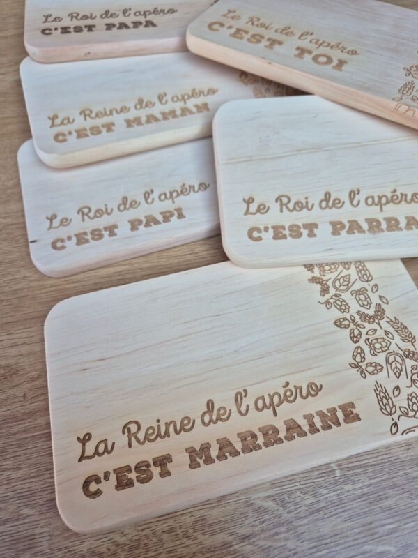 Planchette apéro Roi / Reine – Image 2