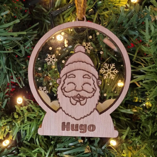 boule de noël père noël personnalisée