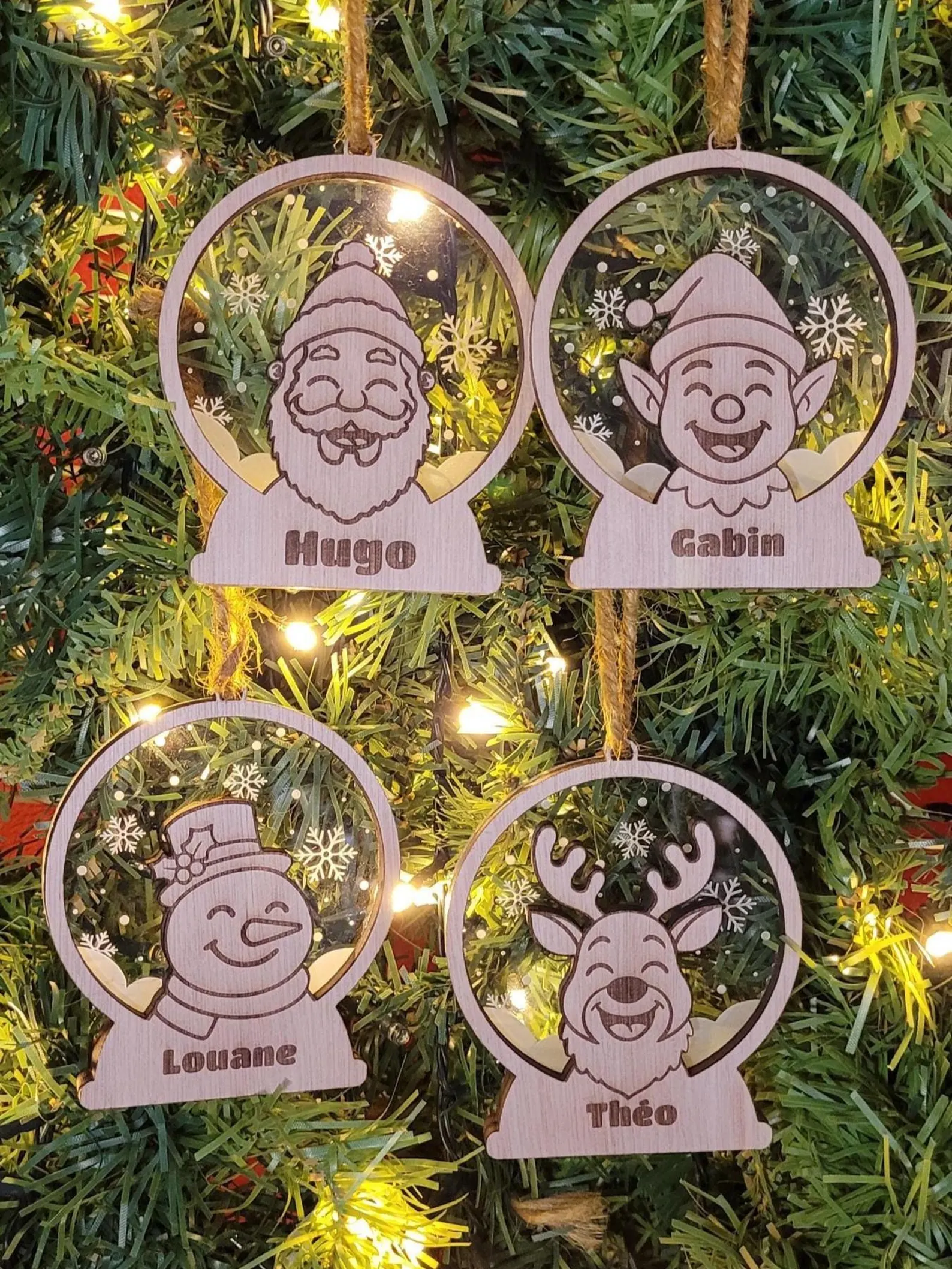 boule de noël personnalisée