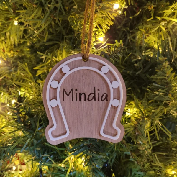 Déco sapin de Noël cheval